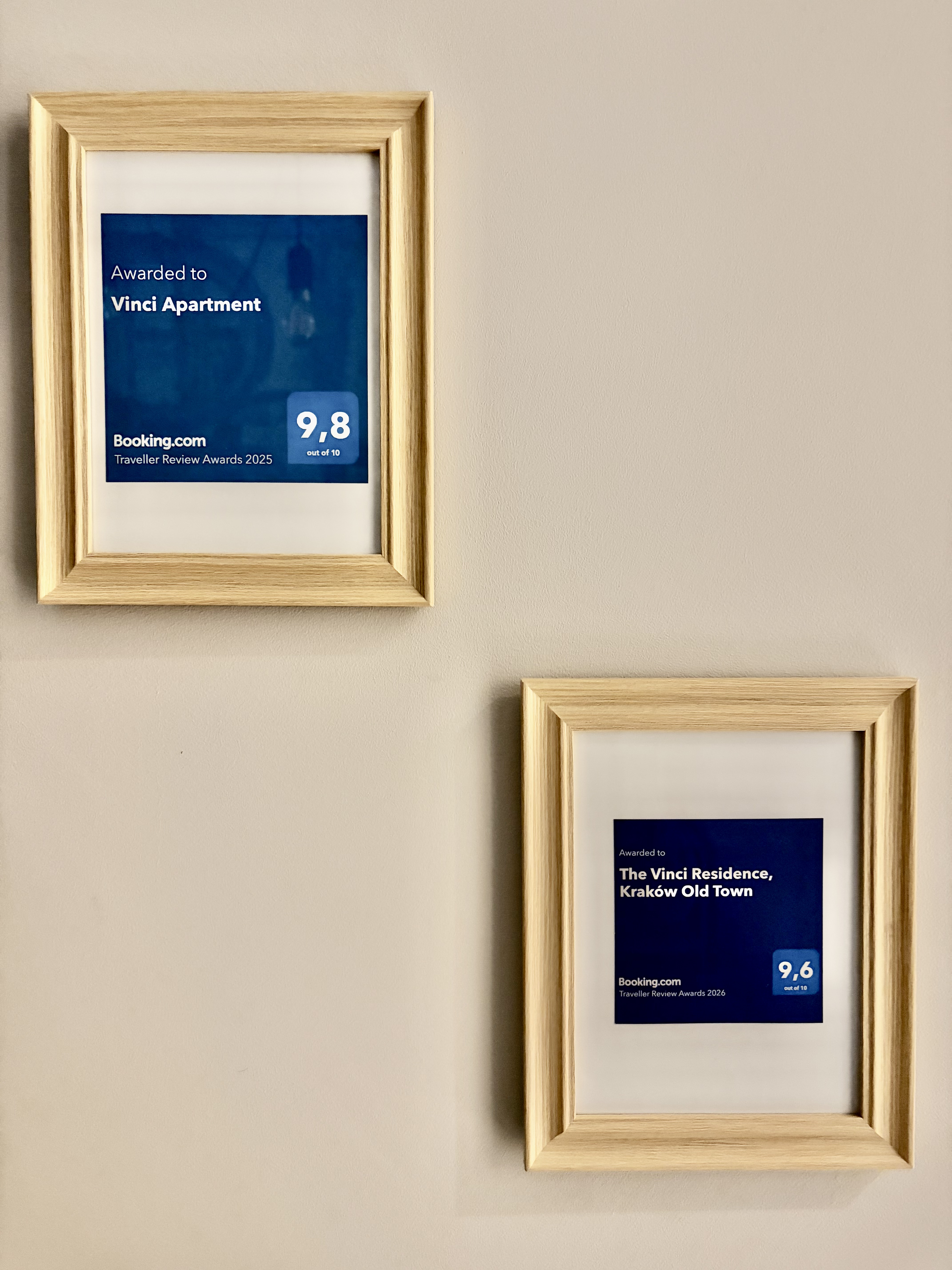 The Vinci Residence - Nagrody Booking.com 9.8