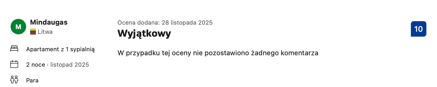 Opinia gościa Mindaugas z Litwy